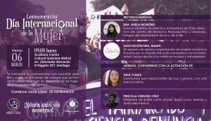 Ceremonia conmemoración Día de la Mujer 2020 @ Sala 1, Centro CulturalGabriela Mistral