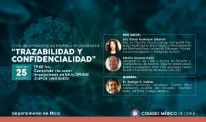 Conversatorio ética: Ciclo de entrevistas de bioética en pandemia “Trazabilidad y confidencialidad”