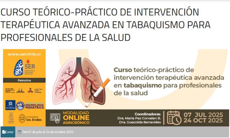 Curso teórico-práctico de intervención terapéutica avanzada en tabaquismo para profesionales de la salud