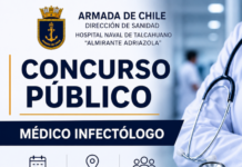 Hospital Naval de Talcahuano busca médico infectólogo