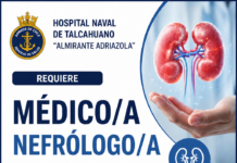 Hospital Naval de Talcahunao requiere nefrólogo/a