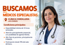 Se necesita médico especialista para Clínica Cordillera