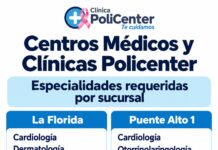 Centros Médicos y Clínicas Policenter requiere especialistas